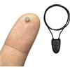 Pinganillosocultos Pinganelli nascosti auricolare magnetico V4 + collana Bluetooth con microfono (nero)