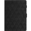 Generico DayQiQiPu Cover per Samsung Galaxy Tab S2 SM-T710/T713/T715/T719 (8,0 Pollici) Custodia Motivo a triangoli in pelle PU Con e Auto Wake/Sleep Smart Cover Portafoglio a libretto Guscio, Nero