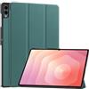 QJONSIU Cover Compatible con Samsung Galaxy Tab S12 Ultra, Funzione Stand, Smart Cover con Auto Sleep Wake, Protettiva in PU e PC Antigraffio-Verde