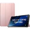 FINTIE Custodia per Samsung Galaxy Tab A 10.1 2016 - Sottile Di Peso Leggero Cover con Auto Sveglia/Sonno Funzione per Samsung Galaxy Tab A 10,1 Pollici SM-T580 / T585, Oro Rosa