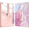 FINTIE Cover per iPad 9a/8a/7a Generazione 10,2 Pollici (2021/2020/2019) | [con Portapenne] Antiurto Sottile Custodia Posteriore Trasparente Case con Auto Sveglia/Sonno, Glittering Marble