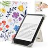 MoKo Custodia per 6,8,7 eReader Tablets, Fiori Acquerello | Accessori eReader per 6,8, 7 Pouces Kobo/Ocean, Custodia Leggera Folio ,Cinghia da Mano, Support