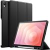 JETech Custodia per Samsung Galaxy Tab S11, Nero | Cover TPU morbido, Porta S Pen, Supporto Tri-fold, Auto Svegliati/Sonno