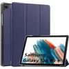Kepuch Custer Cover per Samsung Galaxy Tab A9+ 11 X210 X216 X218,A11+ X230 X235,PU-Pelle Case Custodia - Blu