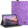 CXTCASE Custodia per Samsung Galaxy Tab S8 Plus 2022/S7 FE 2021/S7 Plus 2020 12.4 Pollici, Intelligente Tablet PU Cover Samsung Galaxy Tab S8 Plus/S7 FE/S7 Plus Tablet Custodia, Viola