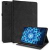 CXTCASE Custodia per Samsung Galaxy Tab S6 Lite 10,4 pollici 2024/2022/2020 (SM-P620/P625/P610/P613/P615/P619), ultra sottile, con funzione di supporto, in pelle PU, colore nero