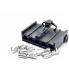 ZHFSWLKW 1 set di connettori for cablaggio elettrico automobilistico a 5 pin da 4,8 mm for il pannello climatizzazione automatica del cavo for auto femminile(Svart)