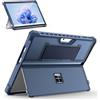 MoKo Custodia per 13 Microsoft Surface Pro 12th 2026,Surface Pro 11/10/ 9, | Custodia per Surface Pro 11 2024 Robusta e Antiurto, Retro Trasparente e Cavalletto, Compatibile con la Tastiera Type Cover