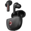TECHMADE AC Milan Cuffie Bluetooth In Ear Senza Filo - Auricolari Wireless con Box di Ricarica - Design Sportivo Rosso/Nero - Compatibili con Smartphone, PC e Tablet (LUCIDO COMPATTO)