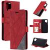 QiongniAN Cover per Samsung Galaxy A22 4G,Custodia in Pelle Custodia per Samsung SM-A225F/DS Galaxy A22 4G / SM-A225M/DSN SM-A225M/N SM-A225F SM-A225M Custodia Cover Case Red