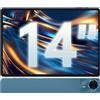 TECLAST T70 Tablet 14 Pollici 2K Tablets Gaming, Helio G99 Octa-Core 2.2GHz, 20GB RAM+256GB ROM(TF 8TB), Dual SIM 4G LTE+5G WiFi, 10000mAh/18W, Android 14/13MP+8MP/GPS/BT5.2/OTG/Widevine L1/3.5MM-2025