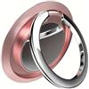 Generic Supporto per telefono girevole a 360 gradi con supporto magnetico, supporto universale per cruscotto auto e cellulare, facile da installare, adesivo (rosa)