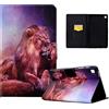 CXTcase Custodia per Samsung Galaxy Tab A7 Lite 8.7 2021(SM-T220/T225),PU Intelligente Tablet Cover Samsung Galaxy Tab A7 Lite 8.7 2021,Tablet Custodia con Slot per Schede,Re Leone