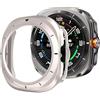 Generic Custodia per orologio xDfind con telaio in scala PC cava per Galaxy Watch Ultra/Ultra 2025 (luce stellare + nero)