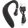 ciciglow Auricolare a Orecchio Singolo, Auricolari Wireless Bluetooth V5.2 Auricolare Design con Gancio per L'orecchio per Viaggi D'affari Cuffie da Lavoro Impermeabili