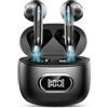 Drsaec Cuffie Bluetooth, Auricolari Bluetooth 5.3 Cuffie Wireless in-ear con Mic, Cuffie Senza Fili ENC Cancellazione Rumore, Mini Cuffiette IP7 Impermeabile HiFi Stereo/LED/USB-C