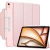 FINTIE Cover per iPad Air 11 M4/M3/M2 (2026-2024)/iPad Air 5a&4a Gen 10,9 | [Attacco Magnetico] Sottile Opaca Trasparente Custodia con Auto Sveglia/Sonno, Oro Rosa