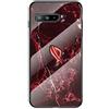 BRAND SET Cover per ASUS ROG Phone 3 ZS661KS Custodia Morbida in Silicone con Rivestimento in Vetro Temperato Ultrasottile Case per ASUS ROG Phone 3 ZS661KS (Rosso)