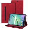Auslbin Custodia per Samsung Galaxy Tab S2 9.7 Pollice (SM-T810/T815/T815/T819) Pelle PU Cover Tablet Case con Supporto Funzione (Rosso)