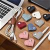 Generic 8 organizer per cavi a cuore, supporto per auricolari e cinghie per cavi per cuffie, gestione dei fili senza grovigli per auricolari, cavi USB, cavi di ricarica