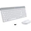 Logitech MK470 Kit mouse e tastiera | Layout ‎Americano QWERTY - Bianco