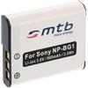 mtb more energy Batteria NP-BG1, NP-FG1 compatibile con Sony Cyber-shot HDR-GW55, DSC-H3, H7, H9, H10, H20 (vedi lista)