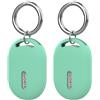 GIOPUEY 2 Pezzi Cover Compatibile con Xiaomi Tag, Cilicone Custodia, Ultrasottile Case Cover, Antiurto, Resistente ai Graffi - Teal