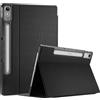 ProCase Custodia per Lenovo Tab P12 12.7 2023 con portapenne, leggero e duro libro cover antiurto custodia Smart Case per Lenovo Tab P12 Tablet 2023 - Nero