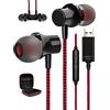 ACOCOBUY PC Cuffie USB HiFi Stereo con Microfono per Computer Portatile | Cancellazione Rumore Leggero Cuffie in Ear Auricolari USB con Controllo Volume per PC/per Dell/per hp Laptop/per Chrome book