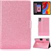 Generico DayQiQiPu Cover per Lenovo Tab M11 TB-330, TB-331 (11 Pollici) Leggera Custodia Motivo Glitterato Custodie con Supporto Caso Ribaltabile Portafoglio e Auto Sleep/Wake, Rosa