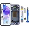 It'Go Full INCELL Display per Samsung A55 A556 LCD Schermo di Ricambio Touch Screen con Strumento Blu con Cornice Alta Qualità