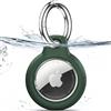 TNSNK Custodia per AirTag Portachiavi, Dark Green | Impermeabile, chiusura girevole, antigraffio e antiurto, senza perdita di segnale. Per bici e animali. Materiale: PC+TPU.
