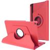 REY Custodia in similpelle girevole a 360° per SAMSUNG GALAXY TAB A 10.1 2019 (T510 - T515), Custodia protettiva, Rosso