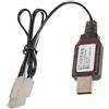 Kfwfuaee Cavo di ricarica USB per batteria da 9 6 V da auto remota con protezione di sicurezza e indicatore di stato di carica, cavo di ricarica USB per auto remoto