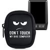 kwmobile Custodia Protettiva compatibile con Bosch Kiox/Kiox 300 - Astuccio in Neoprene Chiusura Zip - Soft Pouch per Bike GPS Don't Touch my Bike Computer bianco/nero
