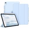 FINTIE Cover per iPad Air 11 M4/M3/M2 (2026-2024)/iPad Air 5a&4a Gen 10,9 | con Portapenne - Sottile Leggero Opaca Trasparente Custodia con Auto Sveglia/Sonno, Cielo Blu