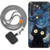 vingarshern Cover Compatible with Motorola Moto G Pro Custodia in Silicone Sottile Con Motivo,Antiurto Case Con Catena/Cordino per Cellulare,Modèle*01