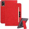 Generico DayQiQiPu Custodia per Lenovo Legion Y700 (2025)/Legion Tab Gen 3 8,8 in Pelle PU Business Stand Flip Cover, Caso per Tablet Wallet Folio con Scomparti per Schede e Cinghia per Mano,Rosso