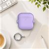 Generic Case XDcase Music Boy Macaron Custodia per auricolari con fibbia ad anello per AirPods 4 (viola)