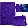 Bxithnr Custodia per Samsung Galaxy Tab S2 9.7'' SM-T810 /T815 /T815 /T819, [Slim Shell] Sottile Leggero Cover Guscio Protettivo in Pelle PU con Auto Sonno/Sveglia Funzione e Slot per Scheda - Viola