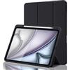 Palkitsee Custodia Cover per iPad Air 11 Pollici M4 2026/M3 2025/M2 2024 e Air 5ª/4ª 10,9 2022/2020 con Portapenne, Smart Magnetica Trifold, Antiurto, Supporta Pencil 2 Gen, Auto Sveglia/Sonno, Nero