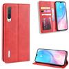 Elubugod Jielangxin Cover per Xiaomi Mi A3,Custodia in Pelle Custodia per Xiaomi Mi A3 M1906F9SH M1906F9SI Custodia Case Cover Red