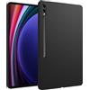 MGUEIAO Cover Compatibile con Samsung Galaxy Tab S9 Ultra, Custodia Morbido TPU Silicone, Antiurto Matte Case,Black