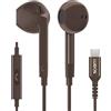 LUDOS FEROX Cuffie USB C, Garanzia 5 Anni, Auricolari USB C In-Ear per iPhone 16 15 Pro Max Plus iPad, Cuffie Type C con Microfono per Samsung Galaxy S24 S23 Ultra S22 S21 FE S20 3 4 A53 A54 - Marrone