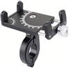Generic 1 supporto per telefono cellulare da bicicletta, in lega di alluminio, batteria di navigazione fissa, per auto elettrica, moto, colore nero