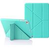MuyDouxTech Custodia per iPad Mini 7,9 Pollici 5a 4a 3a 2a 1a Generazione, Supporto Verticale e Orizzontale 5-in-1, Cover Silicone e Retro TPU Antiurto, Blu Cielo