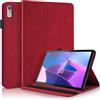 Succtopy Custodia Lenovo Tab P11 2nd Gen 11,5 Pollici 2022 TB350FU/TB350XU,Cover in Pelle PU Flip Portafoglio con Porta Penna,Custodia Protettiva con Slot Card Lenovo Tab P11 2nd Gen 2022,Rosso
