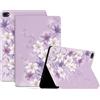 Generico DayQiQiPu Caso per Huawei MediaPad M5 Lite 10,1 Pollici BAH2-W19/BAH2-L09 Ultrasottile con Motivo di Serie di Fiori in Pelle PU Flip con Custodia Protettiva per Auto Sveglia/Sonno,03