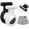 AXFEE 2 Pezzi Portachiavi AirTag, Localizzatore di Chiavi AirTag Portatile | per Zaini e Animali Domestici, Supporto per Mini Cover Protettiva, Anti-graffio, Custodia Airtag Nascosta con Spilla