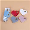Generic Organizer per cavi a forma di cuore, 10 pezzi, a forma di cuore, in pelle, per cavi di ricarica, auricolari, auricolari